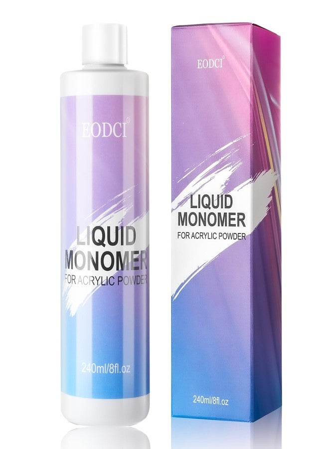 EODCI Monomer Acrylic Nail Liquid: 8 oz Acrylic Liquid Monomer for Acrylic Powder Application, Non-Yellowing Acrylic Nail Monomer Liquid for DIY Home & Nail Salon Use MMA-Free 240ml - Image 1